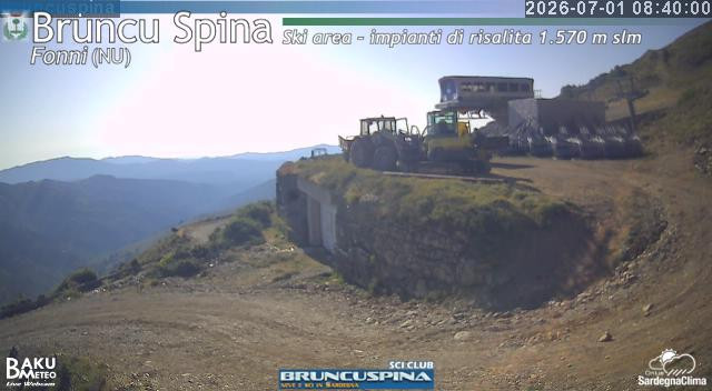 time-lapse frame, Bruncu Spina webcam
