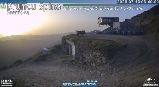 time-lapse frame, Bruncu Spina webcam