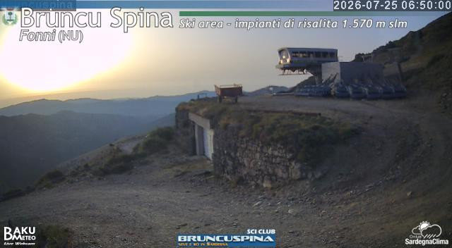 time-lapse frame, Bruncu Spina webcam