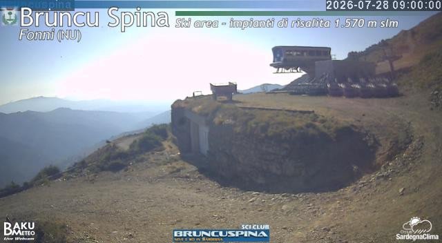 time-lapse frame, Bruncu Spina webcam