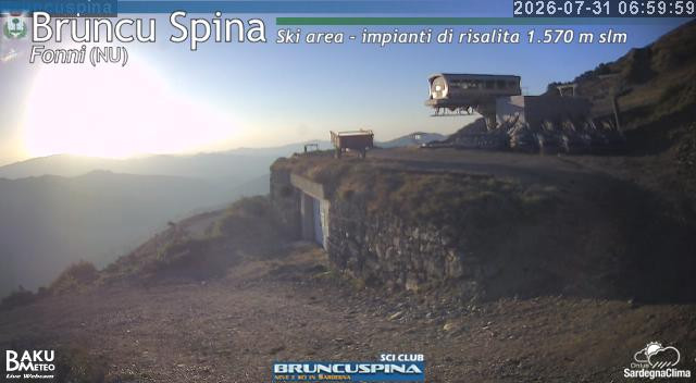 time-lapse frame, Bruncu Spina webcam