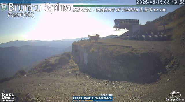 time-lapse frame, Bruncu Spina webcam