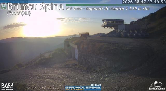 time-lapse frame, Bruncu Spina webcam