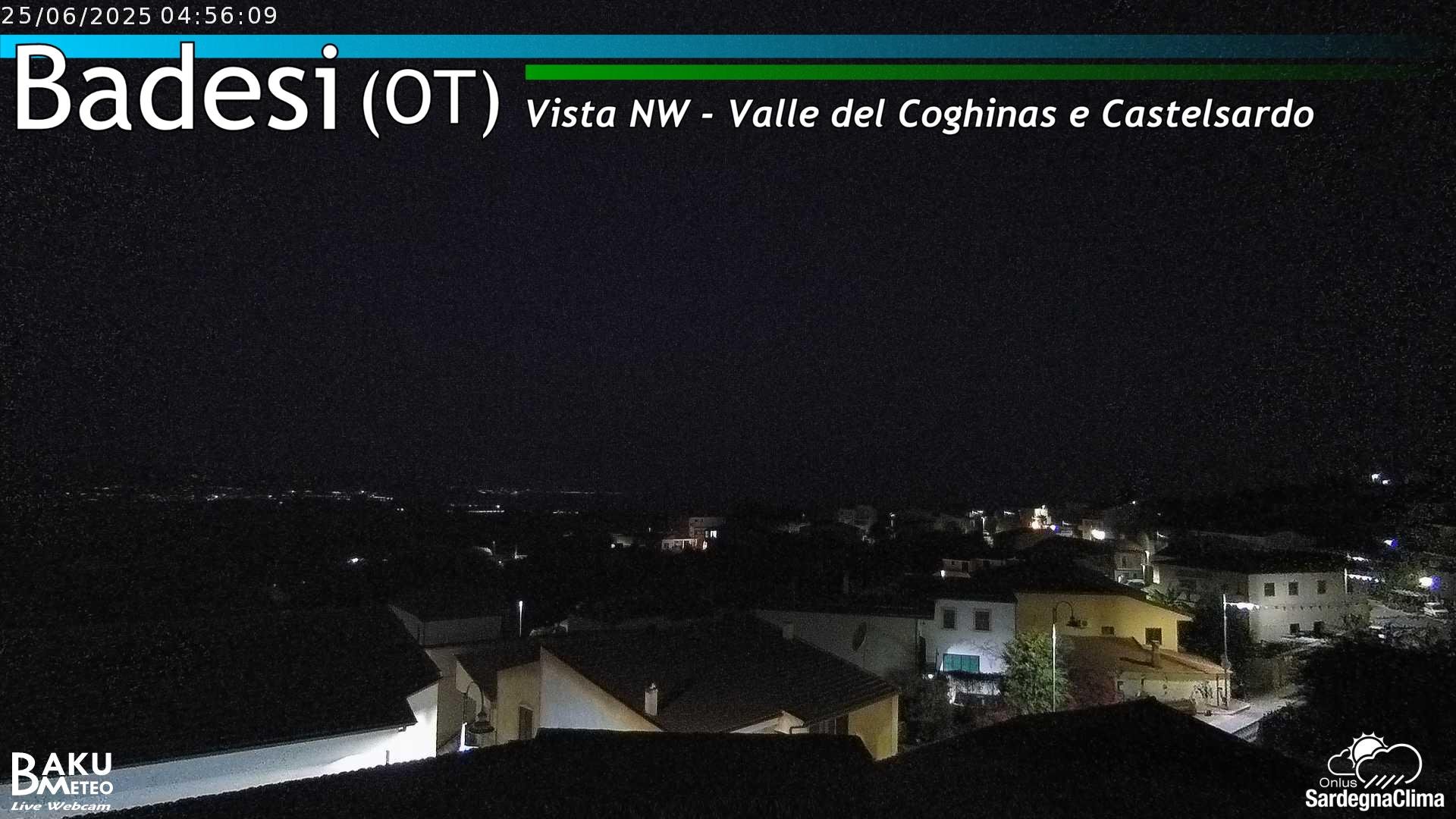 time-lapse frame, Badesi webcam