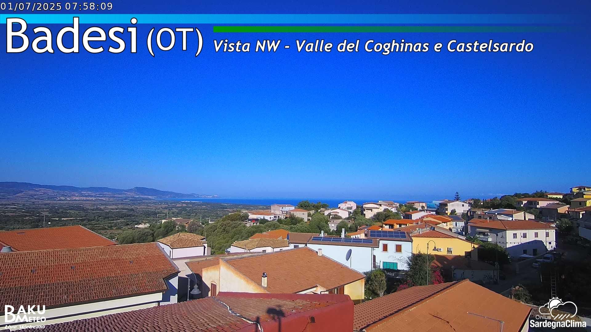 time-lapse frame, Badesi webcam