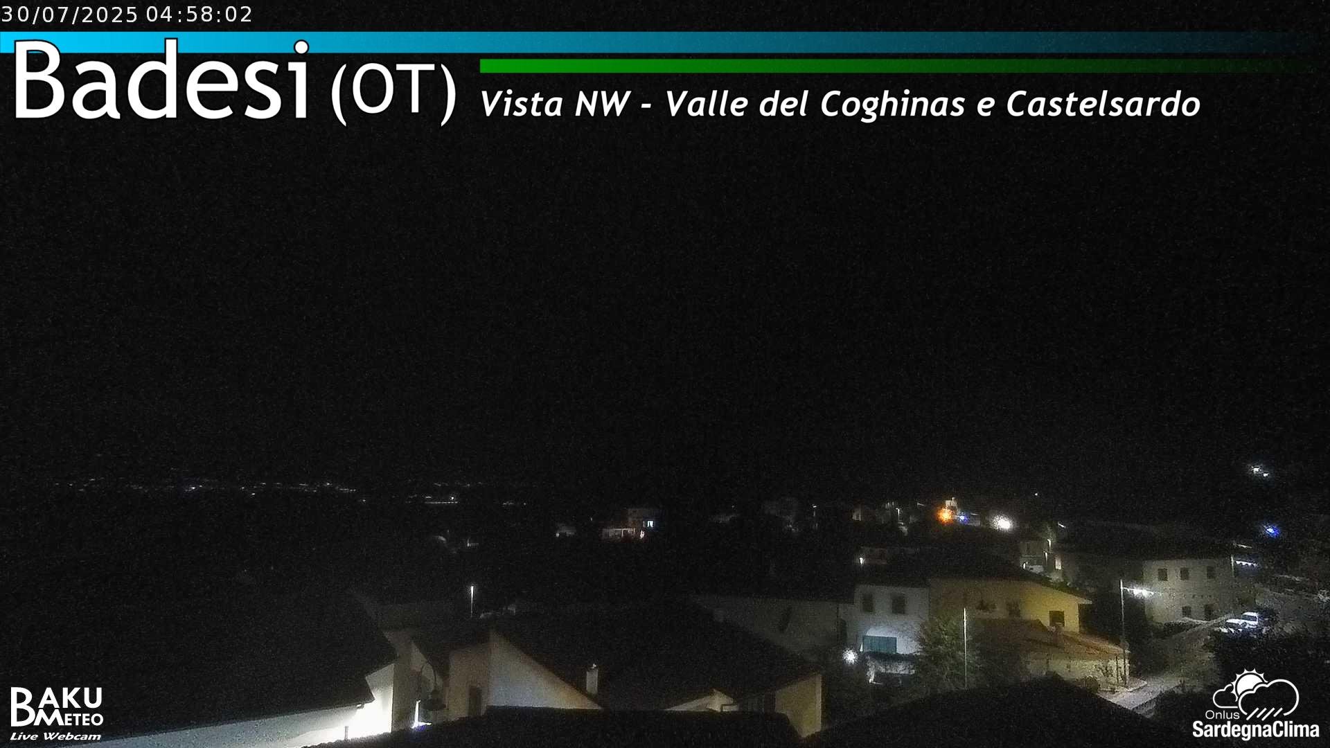 time-lapse frame, Badesi webcam