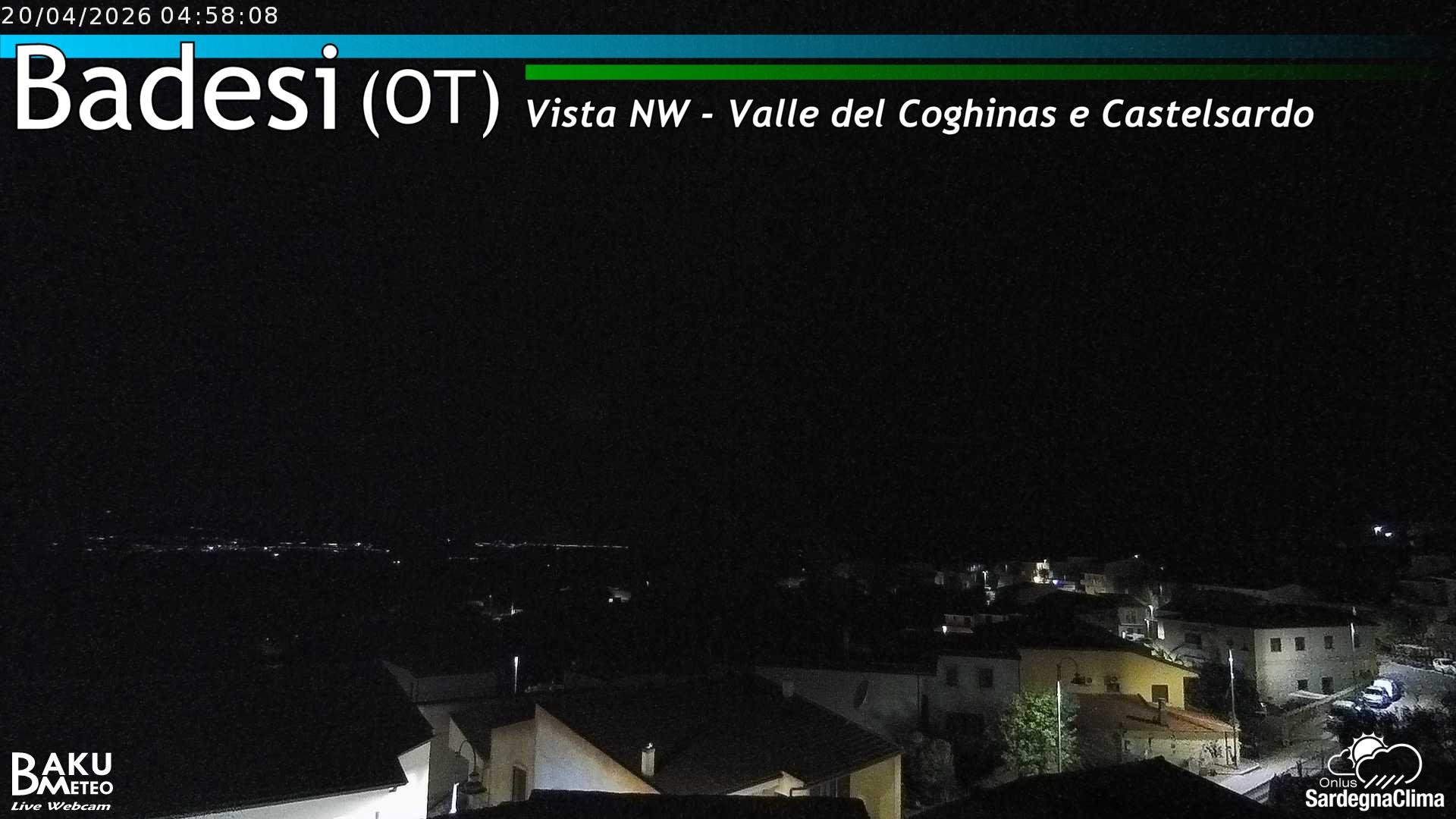 time-lapse frame, Badesi webcam