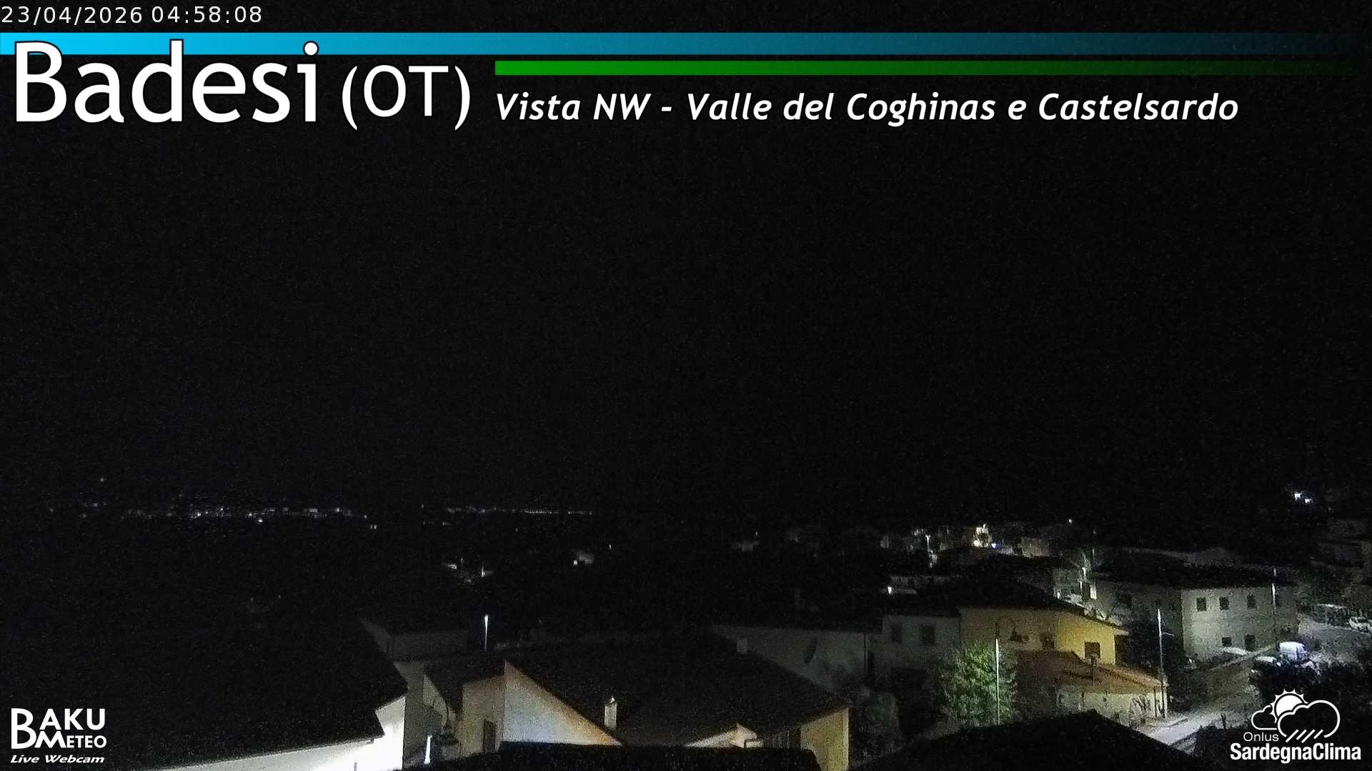 time-lapse frame, Badesi webcam