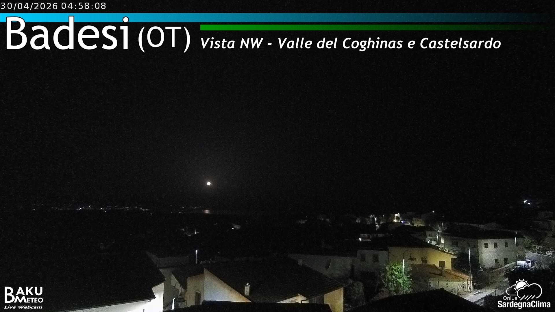 time-lapse frame, Badesi webcam