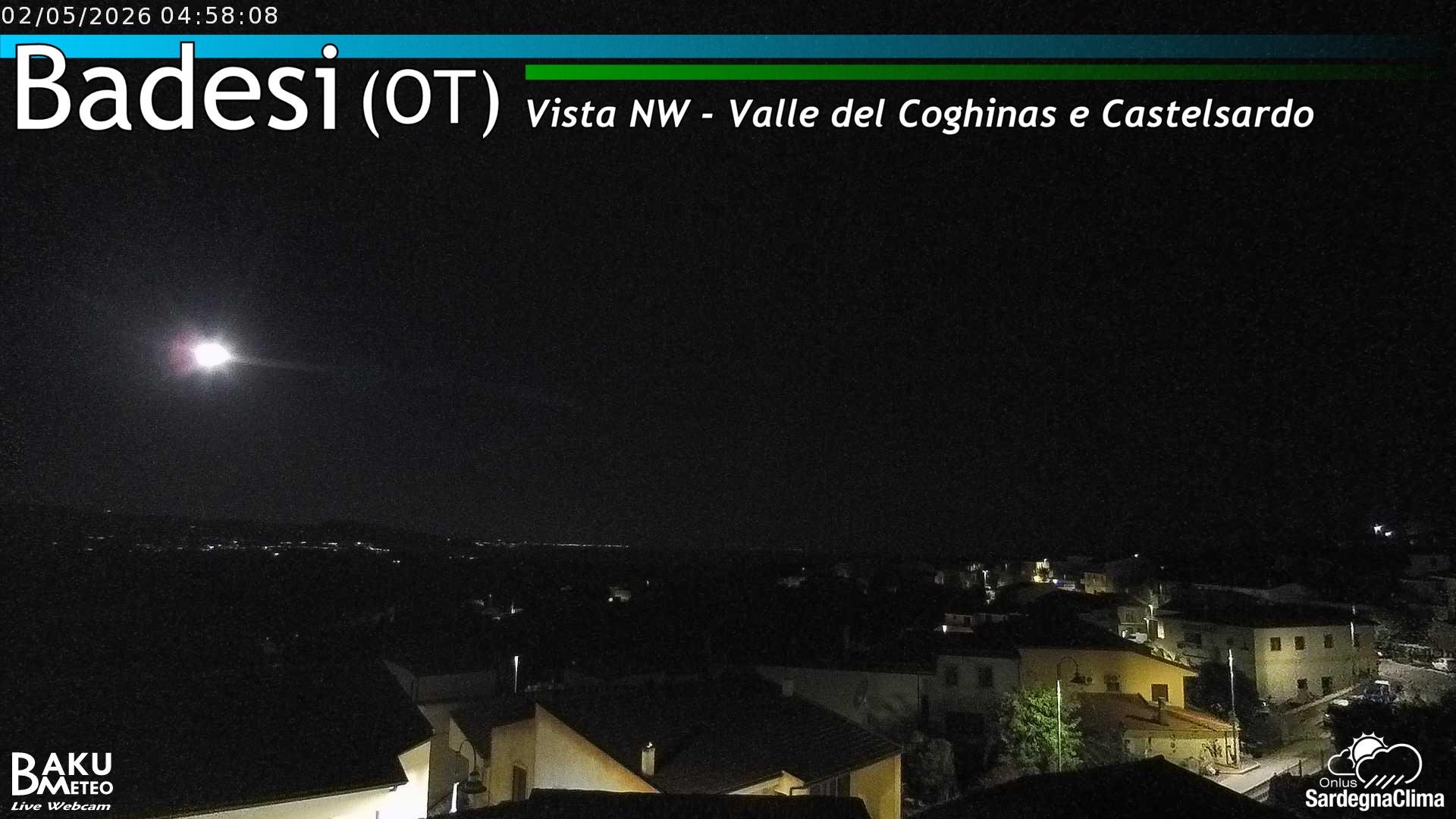 time-lapse frame, Badesi webcam