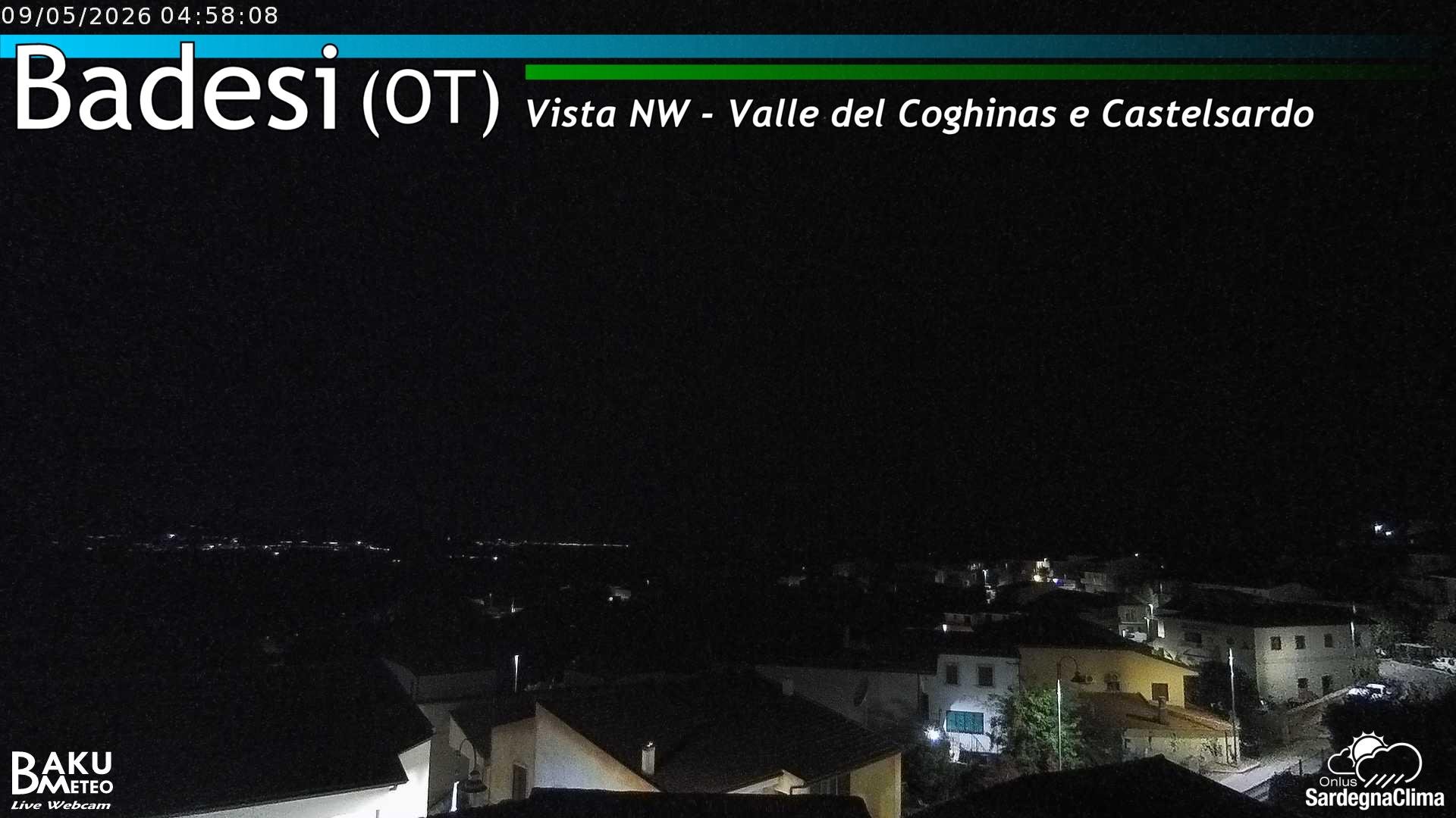 time-lapse frame, Badesi webcam