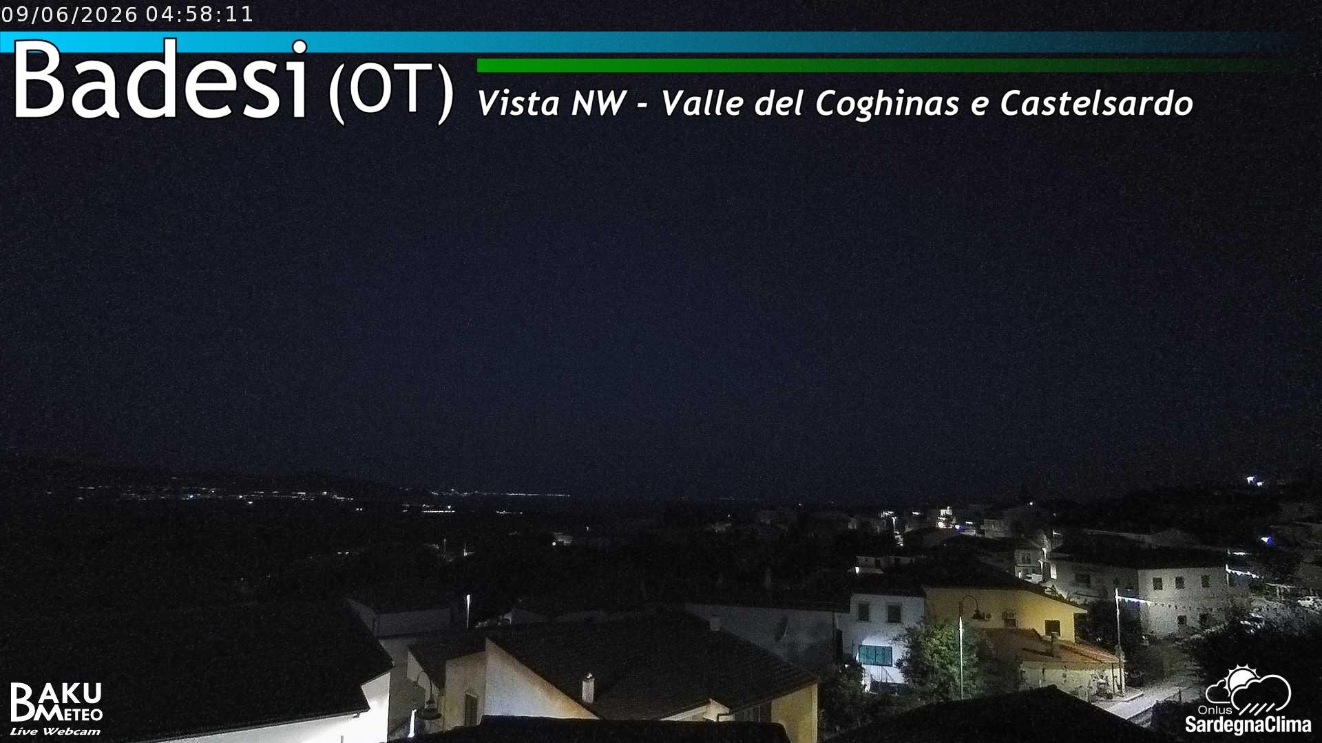 time-lapse frame, Badesi webcam