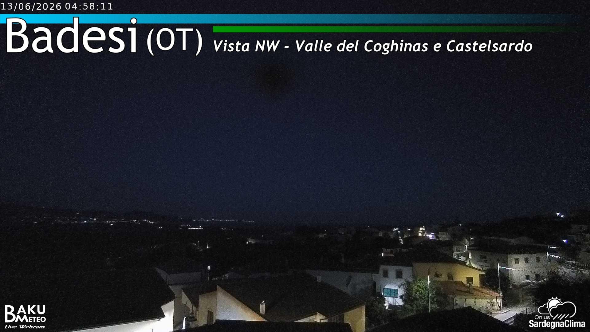 time-lapse frame, Badesi webcam