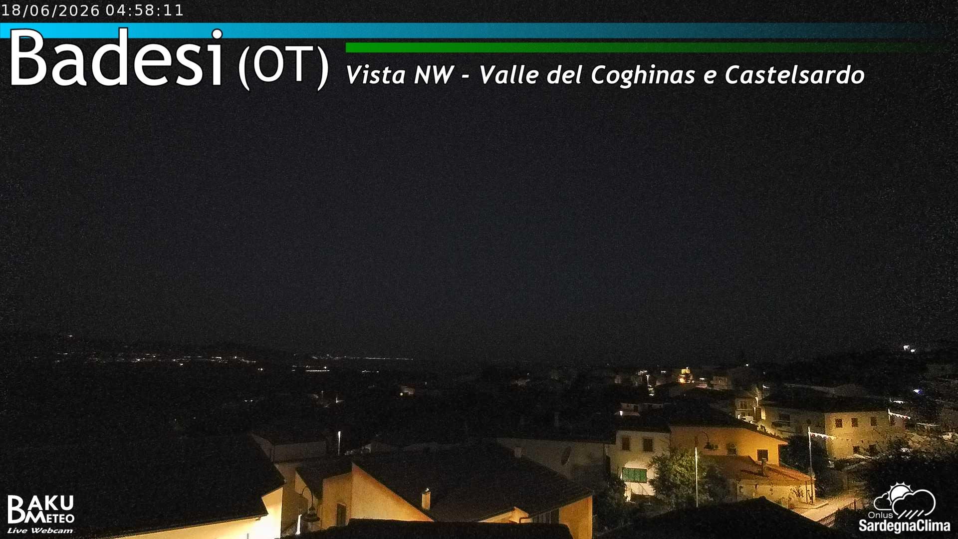 time-lapse frame, Badesi webcam