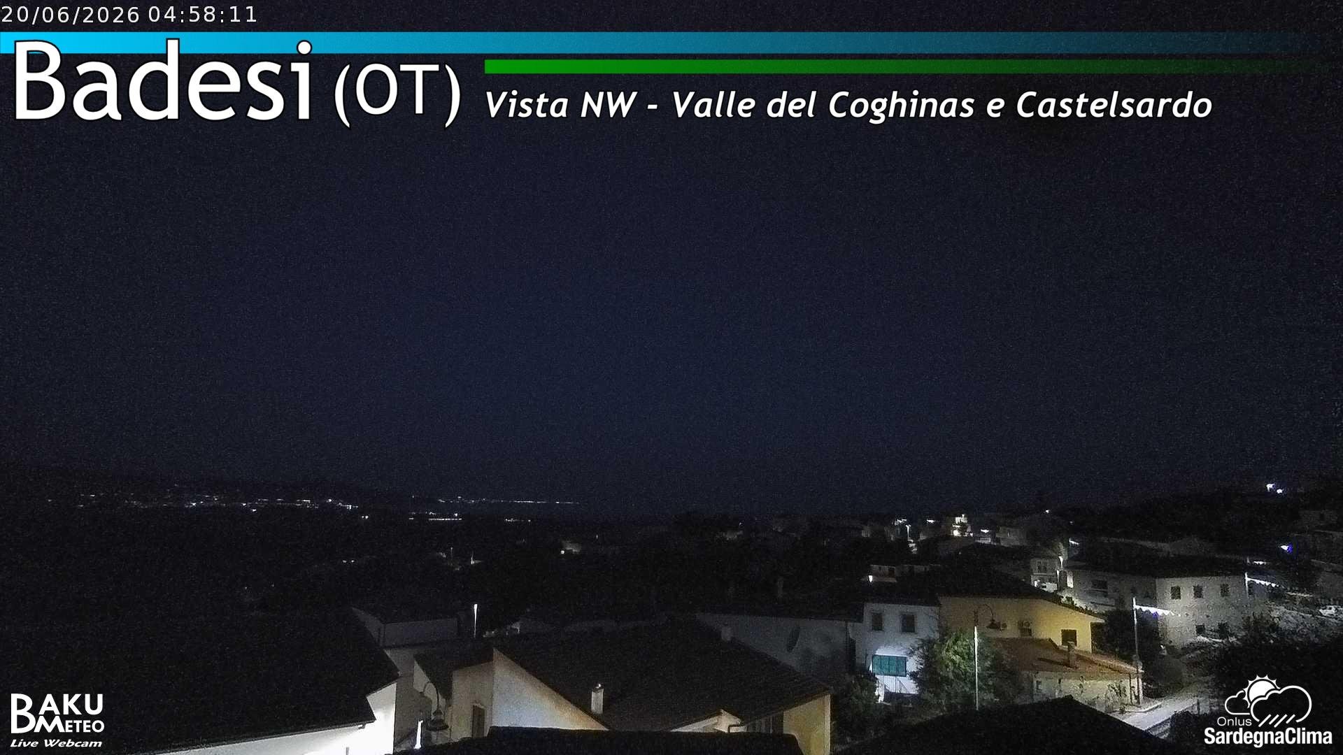 time-lapse frame, Badesi webcam