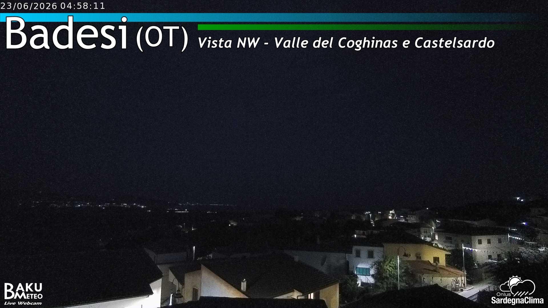 time-lapse frame, Badesi webcam