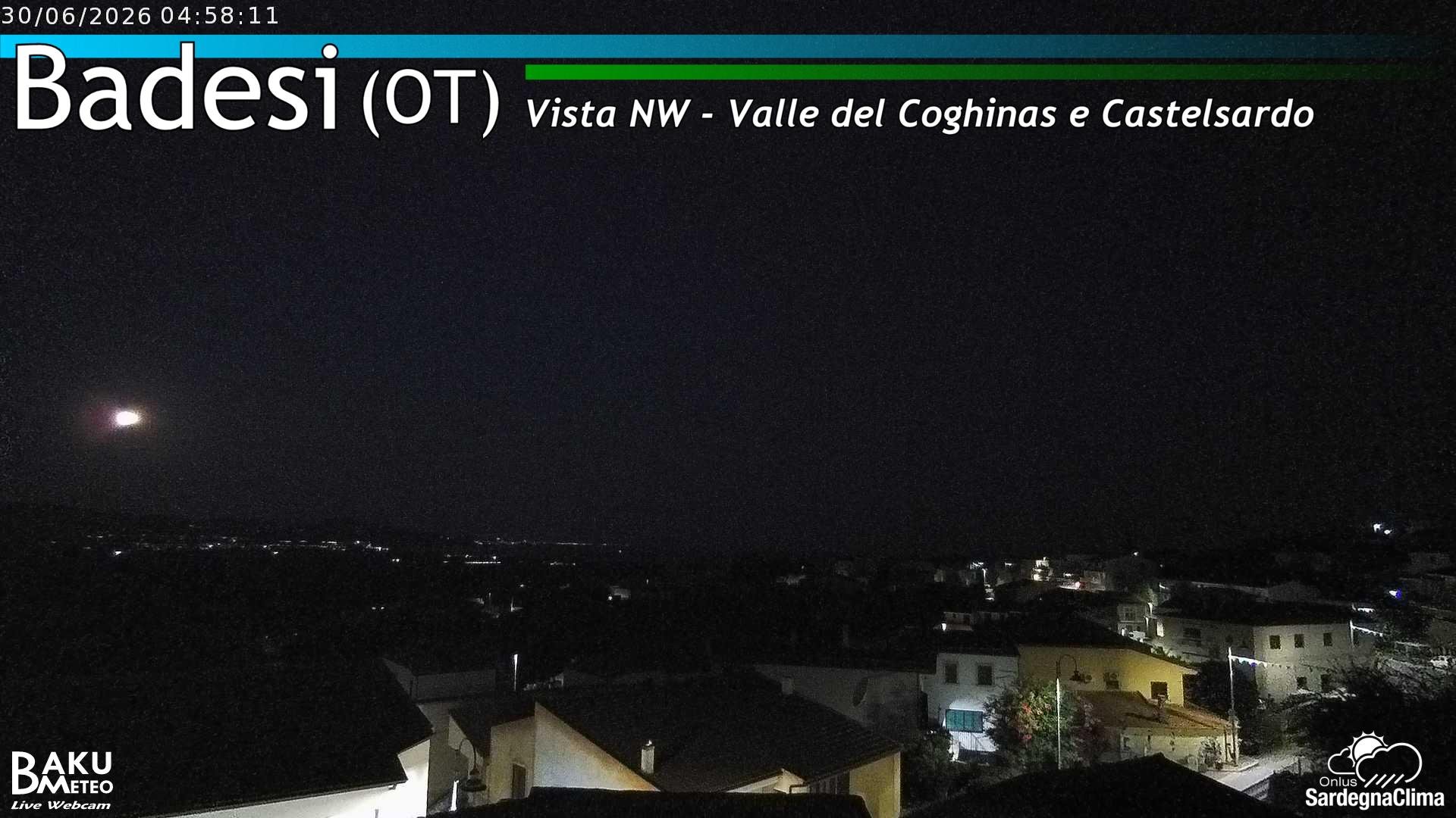 time-lapse frame, Badesi webcam