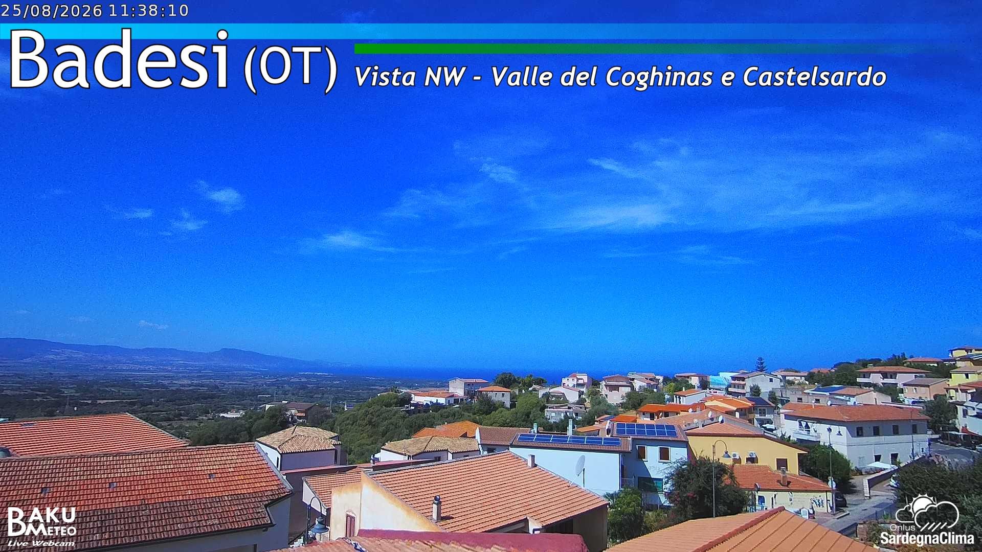 time-lapse frame, Badesi webcam