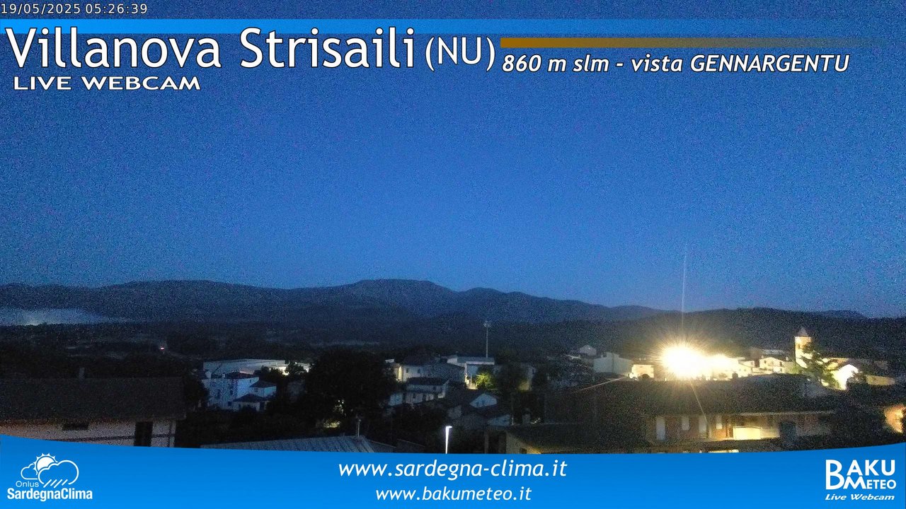 time-lapse frame, Villanova Strisaili webcam