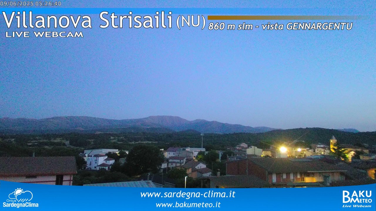 time-lapse frame, Villanova Strisaili webcam