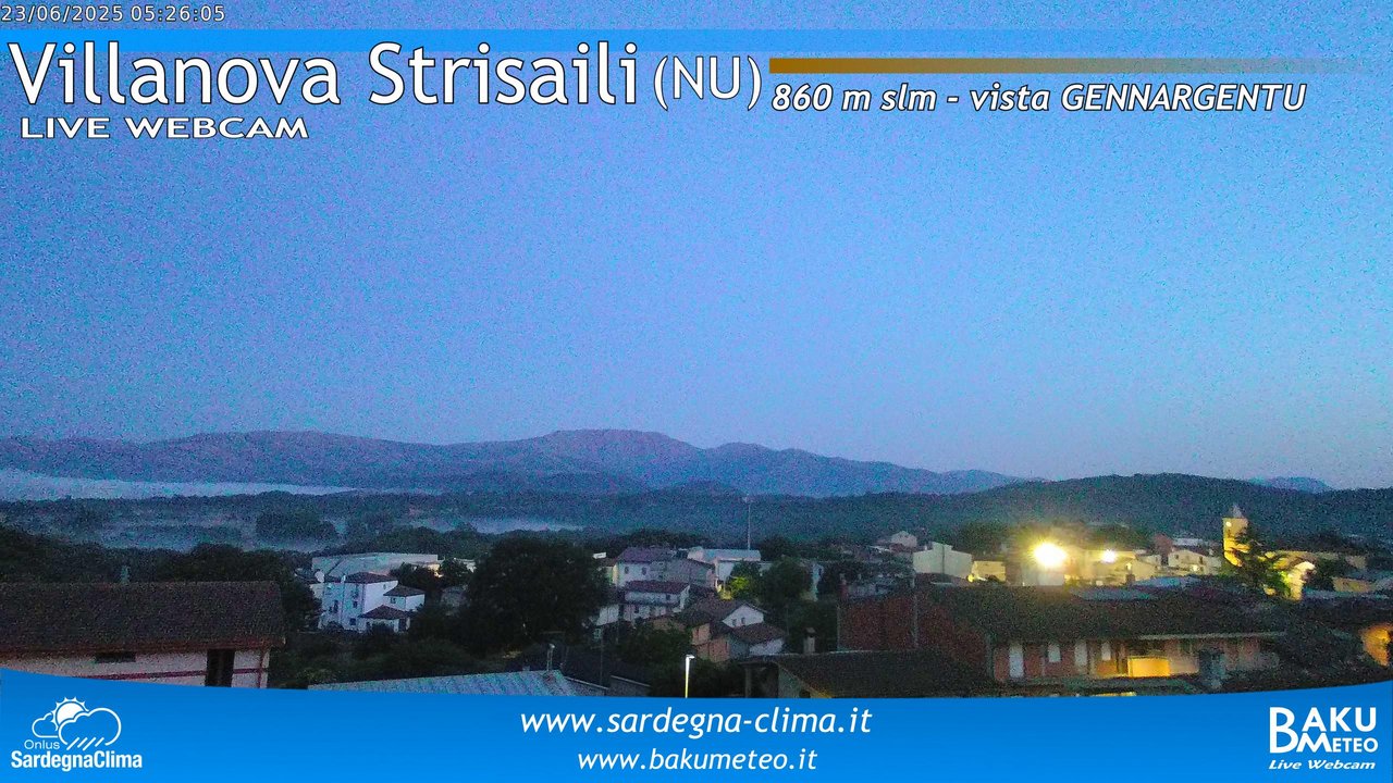 time-lapse frame, Villanova Strisaili webcam