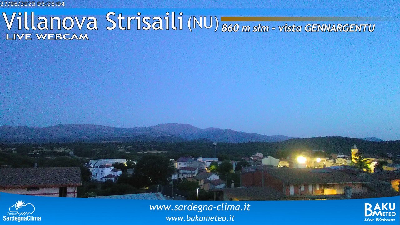 time-lapse frame, Villanova Strisaili webcam