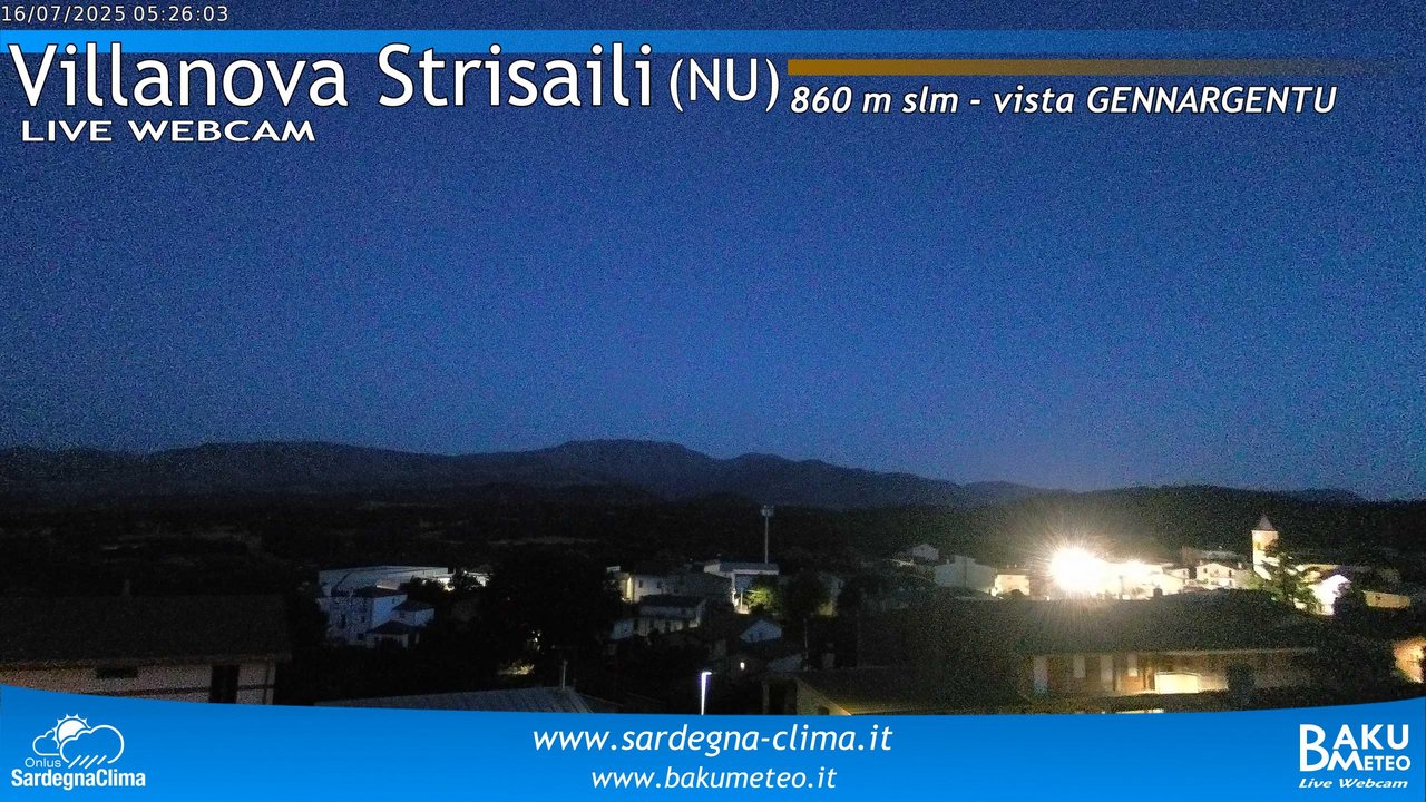 time-lapse frame, Villanova Strisaili webcam