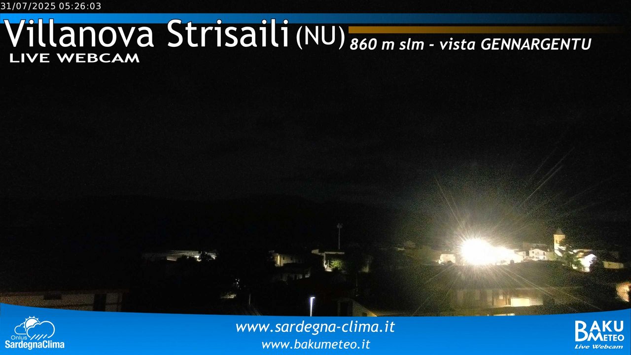 time-lapse frame, Villanova Strisaili webcam
