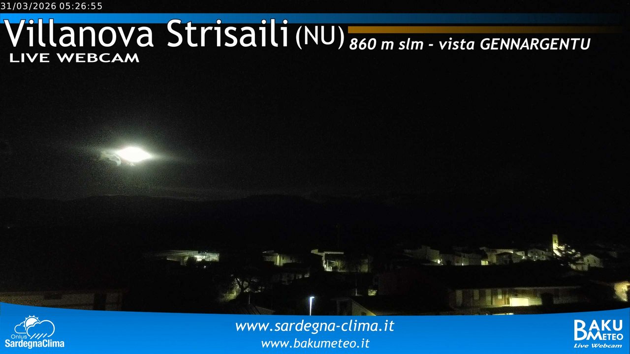 time-lapse frame, Villanova Strisaili webcam