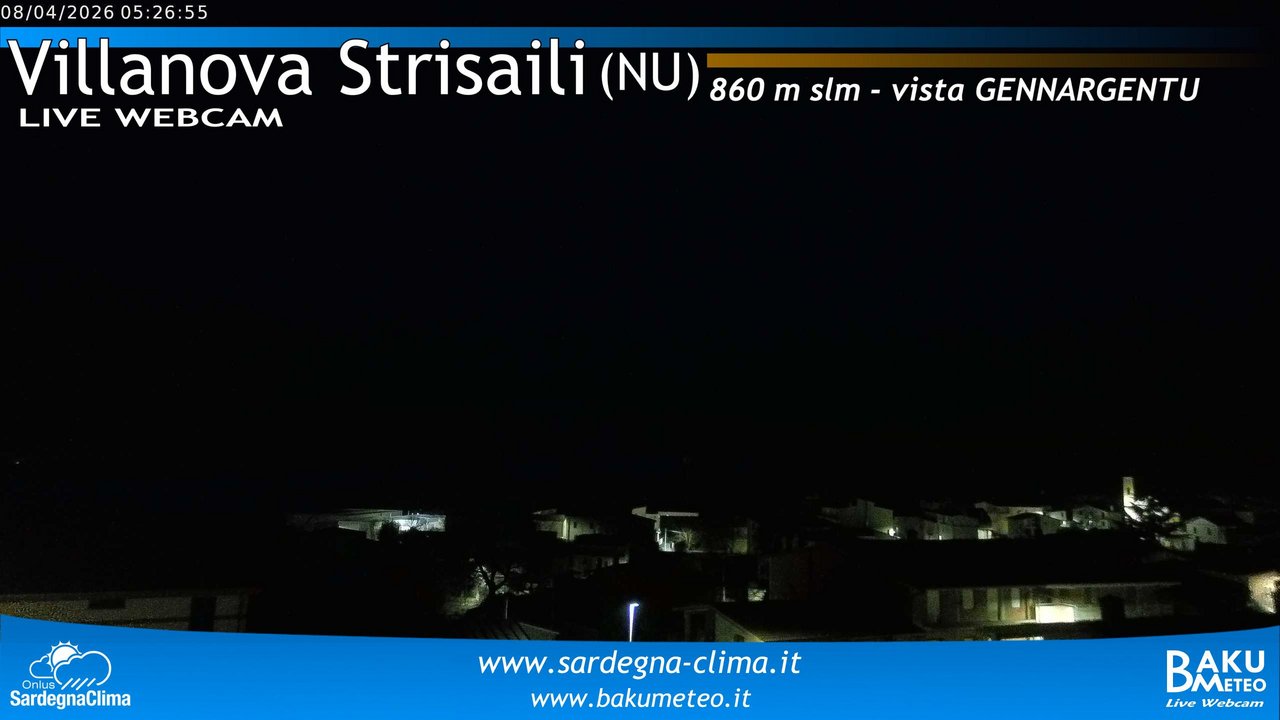 time-lapse frame, Villanova Strisaili webcam