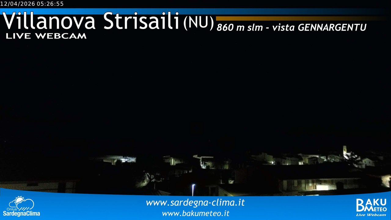 time-lapse frame, Villanova Strisaili webcam