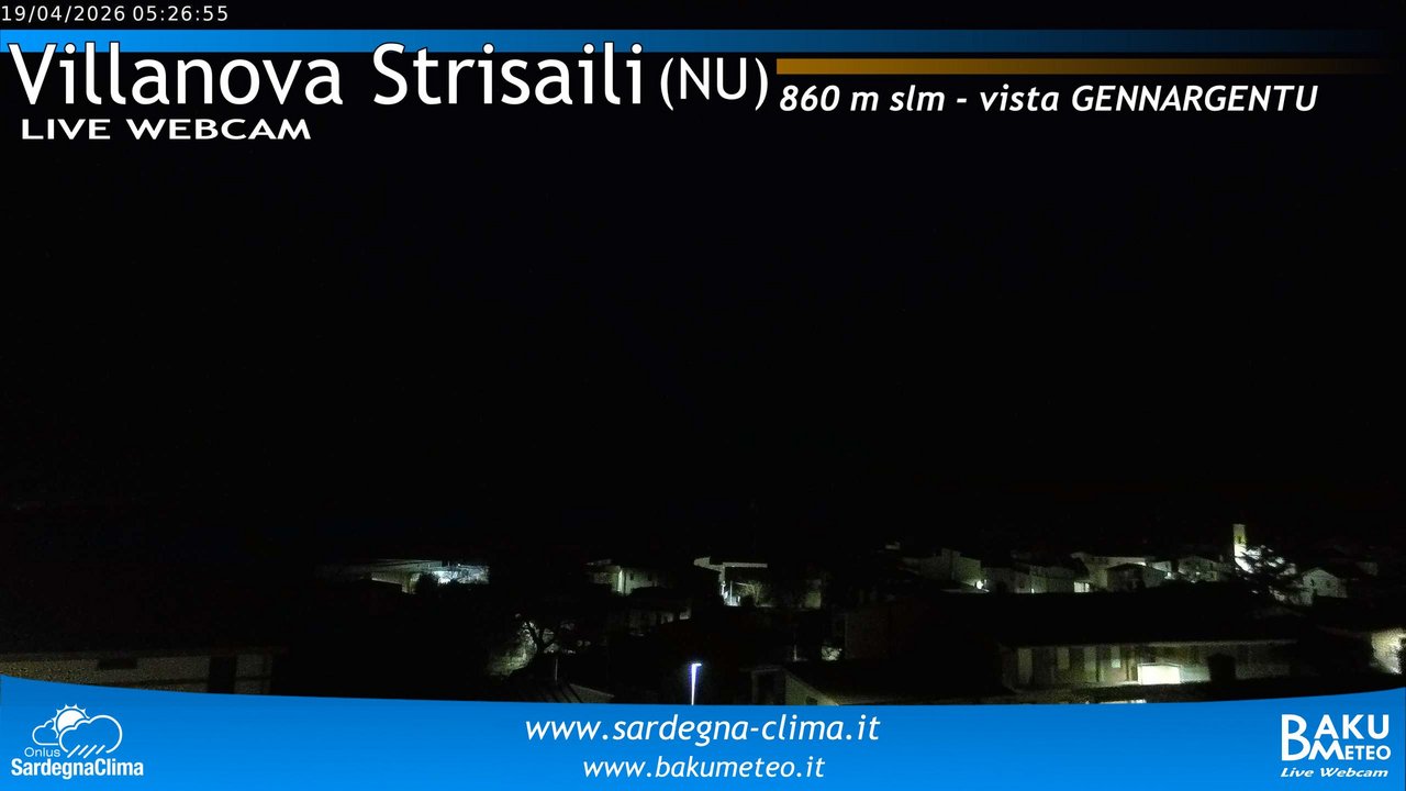 time-lapse frame, Villanova Strisaili webcam