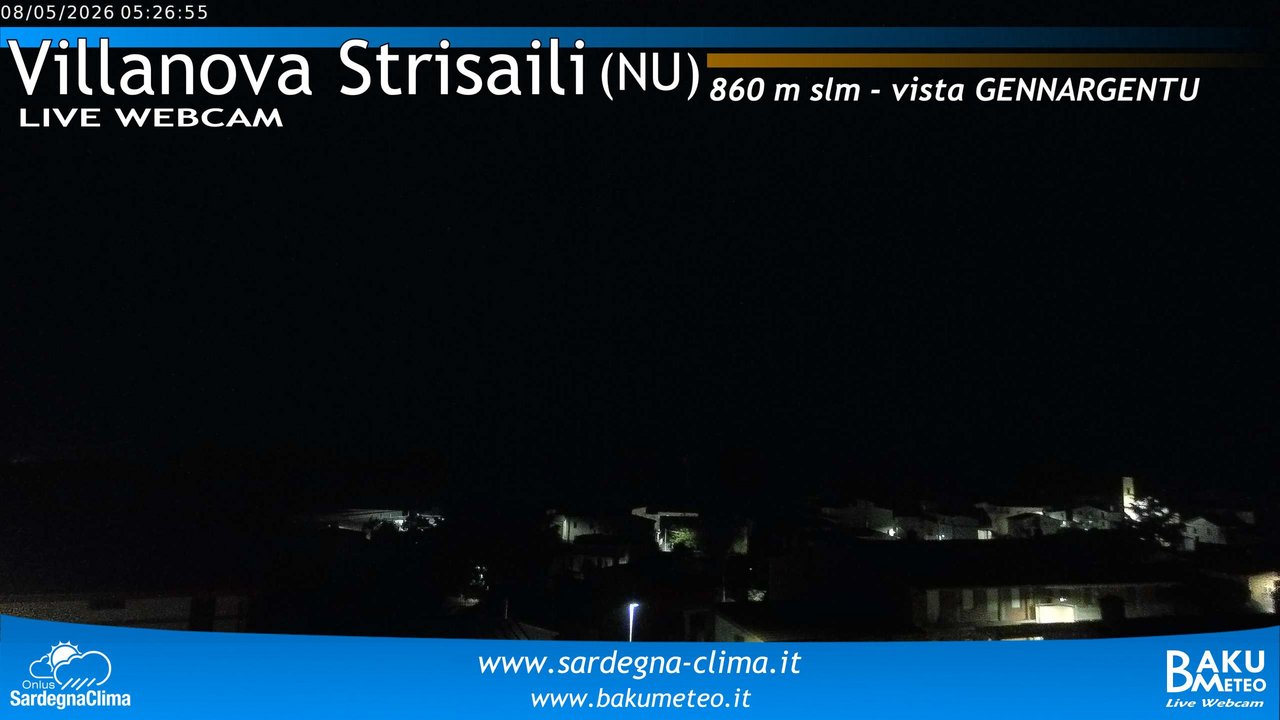 time-lapse frame, Villanova Strisaili webcam