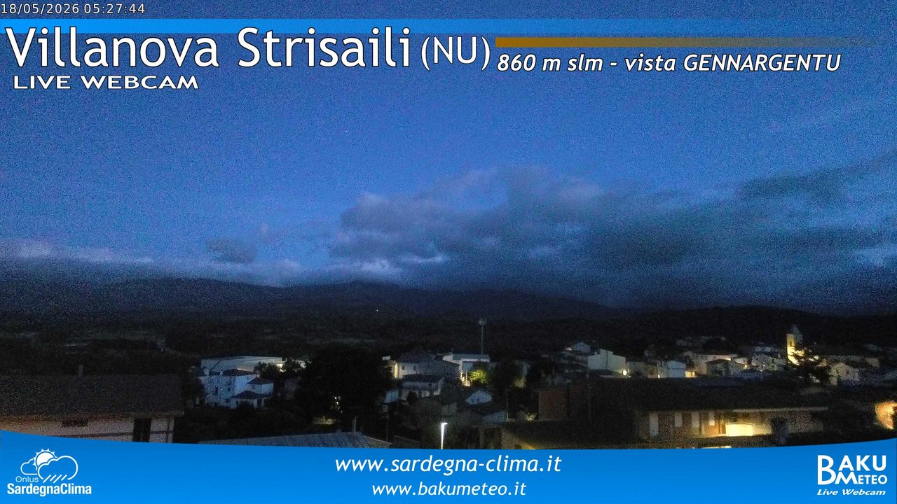 time-lapse frame, Villanova Strisaili webcam