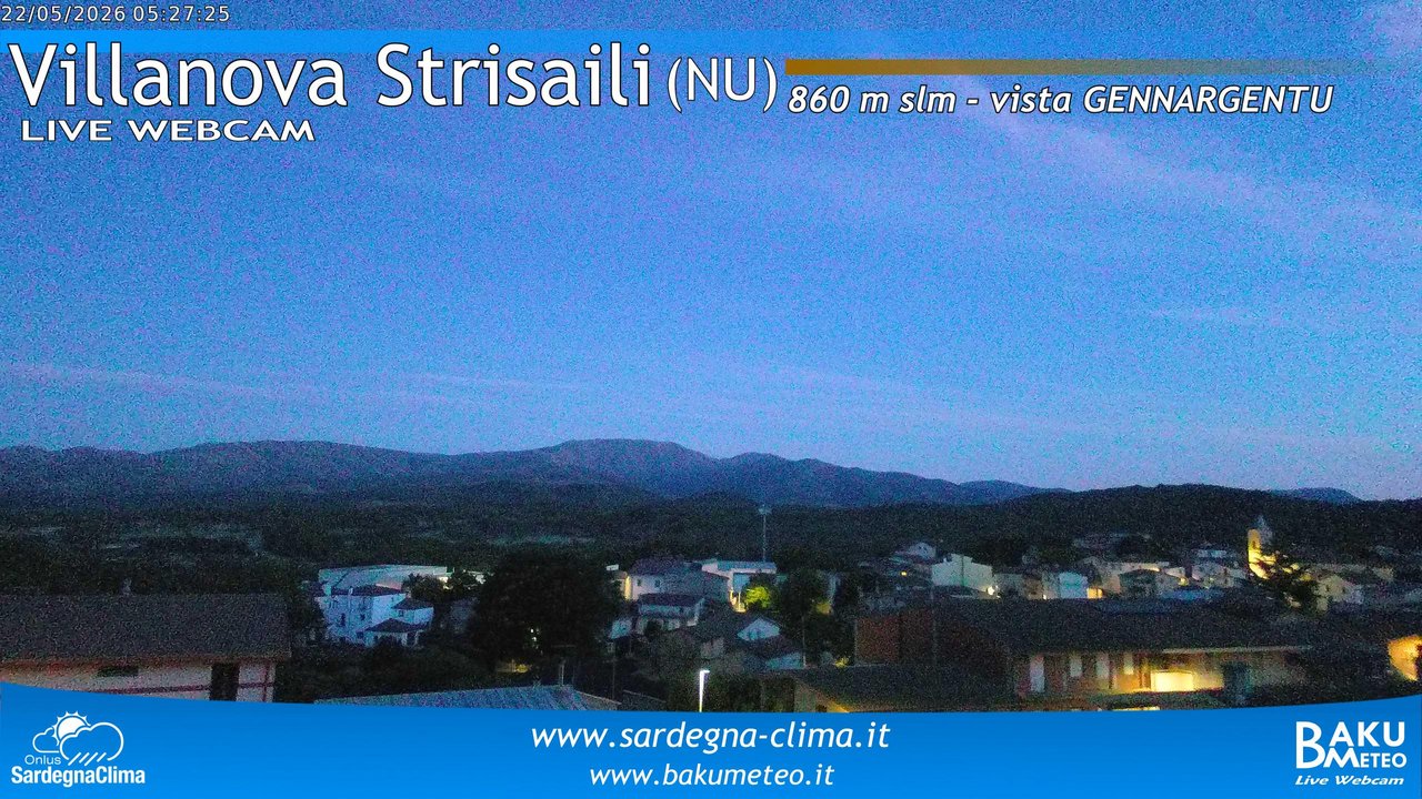 time-lapse frame, Villanova Strisaili webcam