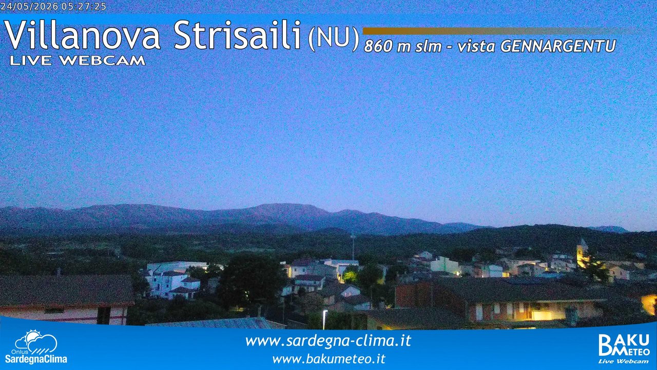 time-lapse frame, Villanova Strisaili webcam