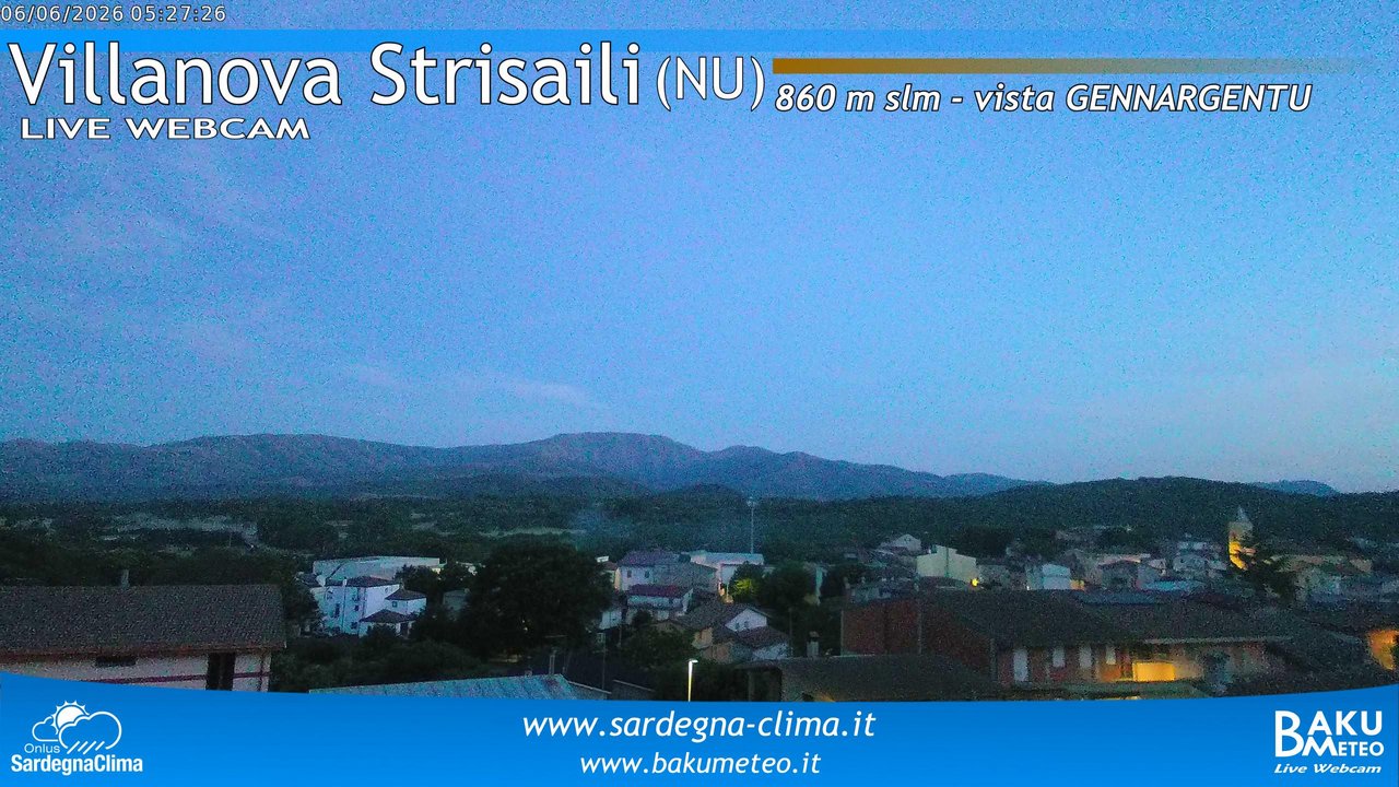 time-lapse frame, Villanova Strisaili webcam