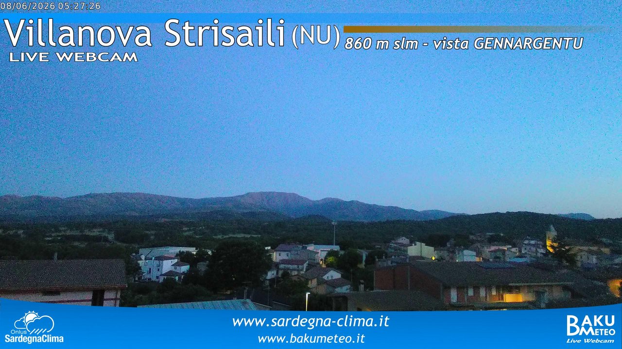 time-lapse frame, Villanova Strisaili webcam