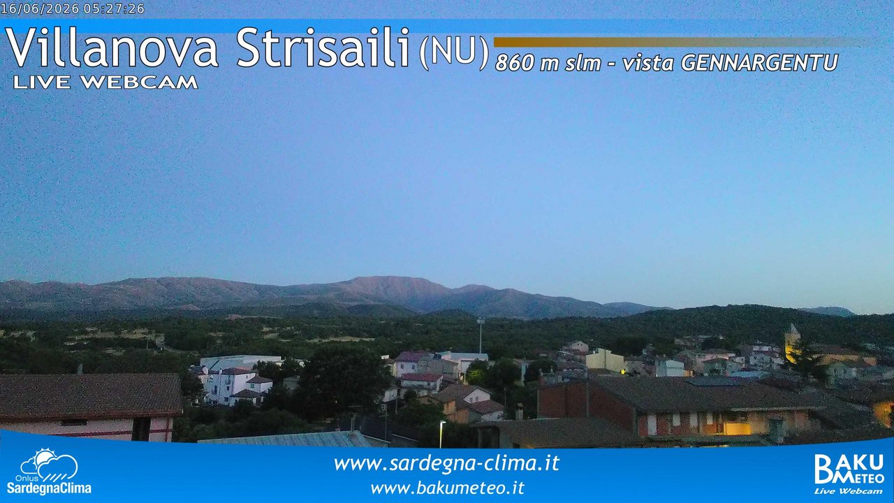 time-lapse frame, Villanova Strisaili webcam