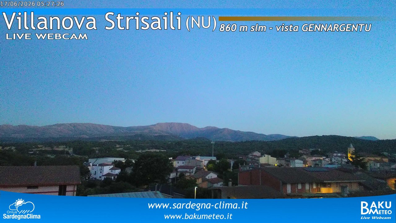 time-lapse frame, Villanova Strisaili webcam