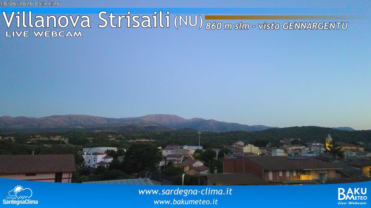 time-lapse frame, Villanova Strisaili webcam