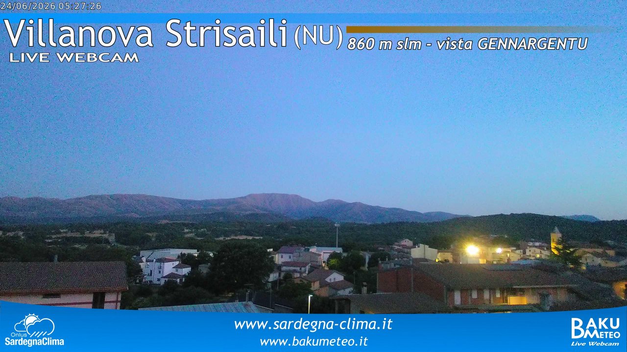 time-lapse frame, Villanova Strisaili webcam
