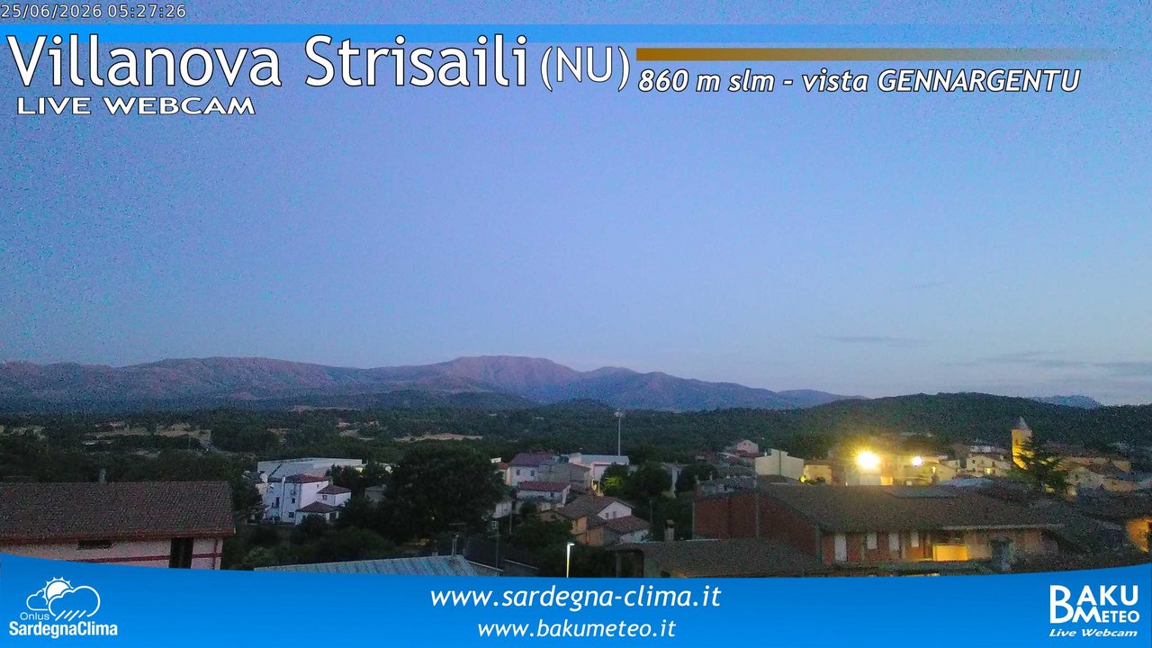 time-lapse frame, Villanova Strisaili webcam