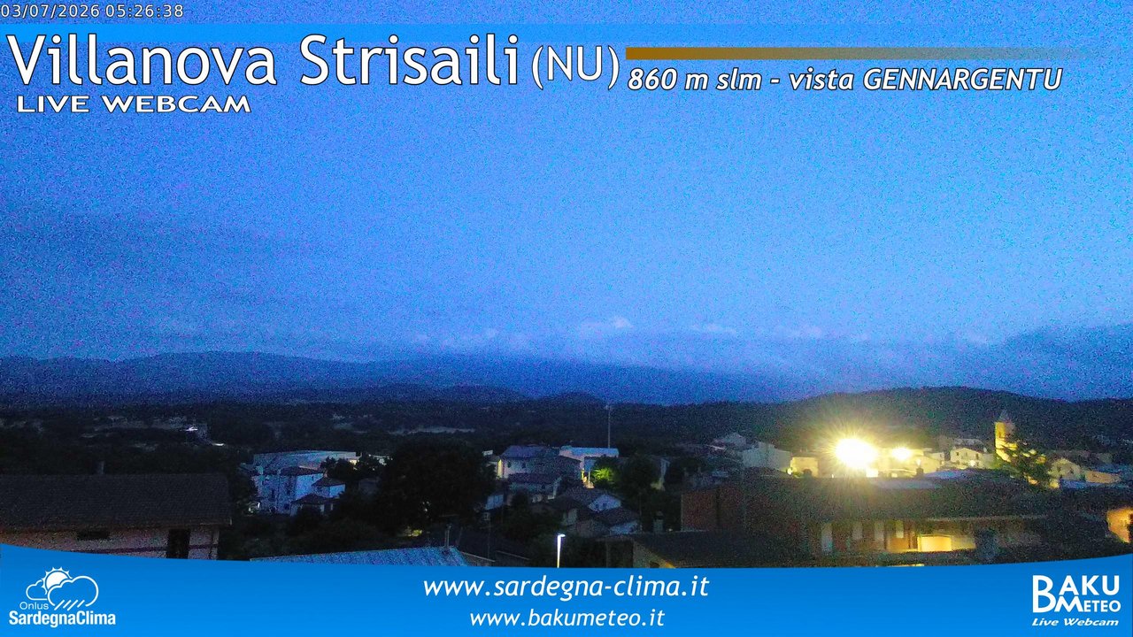 time-lapse frame, Villanova Strisaili webcam