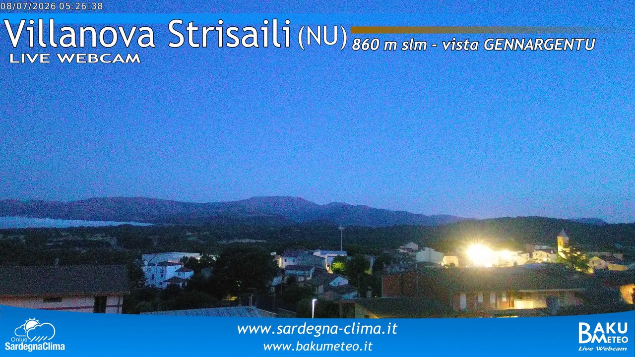 time-lapse frame, Villanova Strisaili webcam