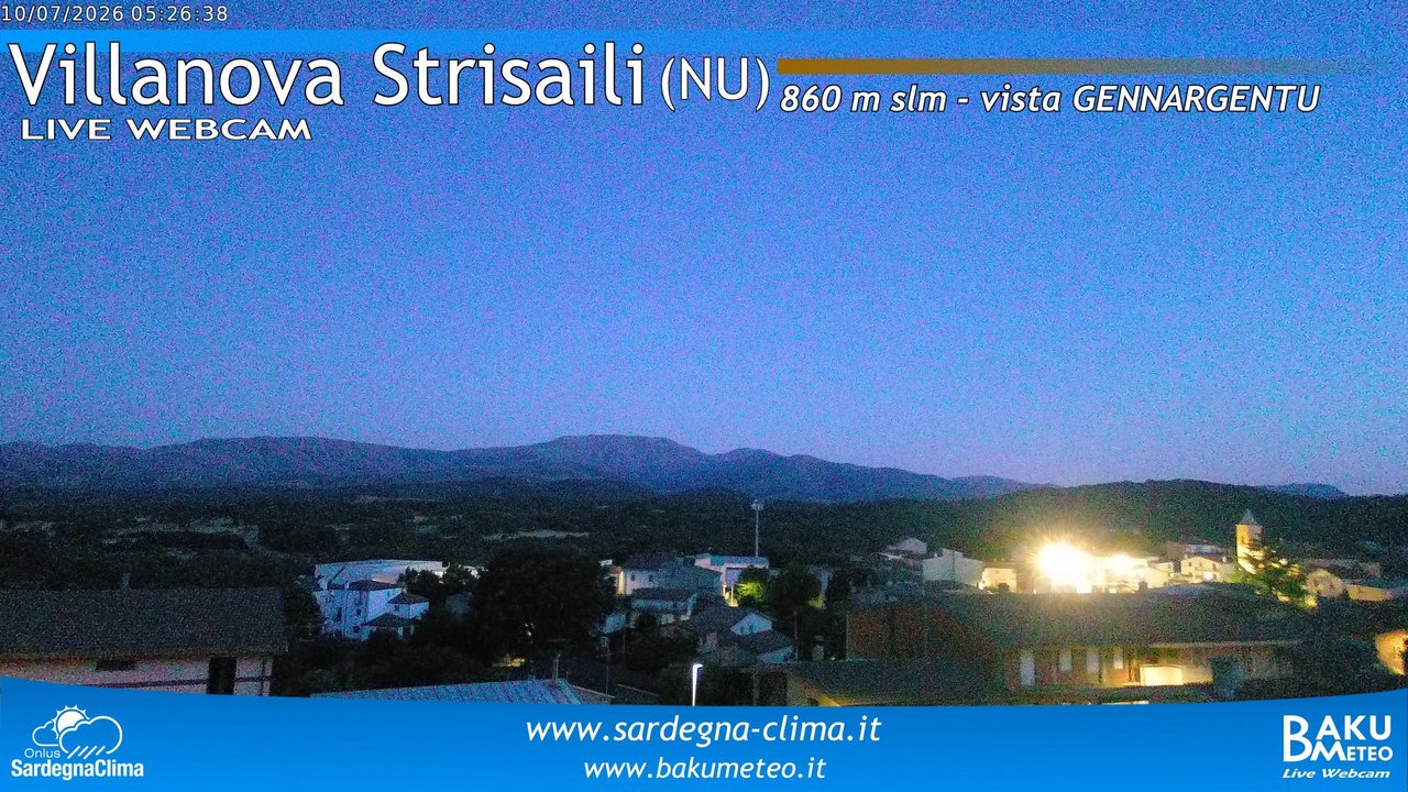 time-lapse frame, Villanova Strisaili webcam