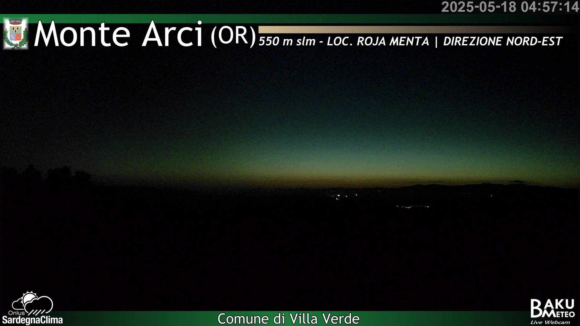 time-lapse frame, Roja Menta Nord webcam