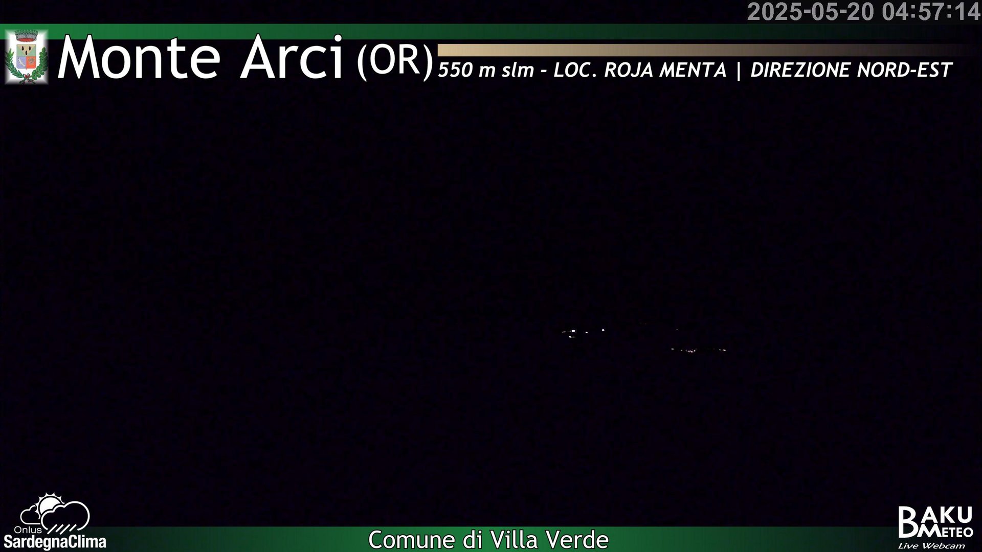 time-lapse frame, Roja Menta Nord webcam