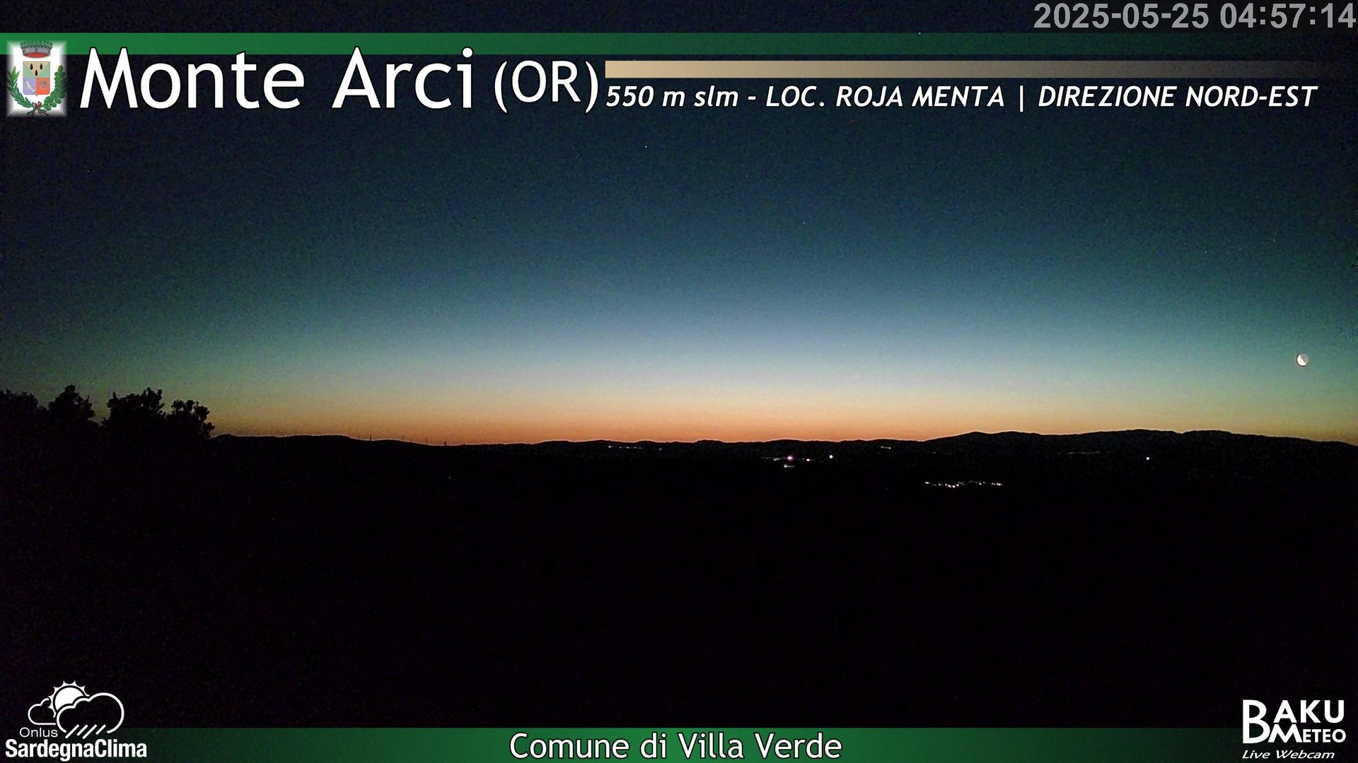 time-lapse frame, Roja Menta Nord webcam