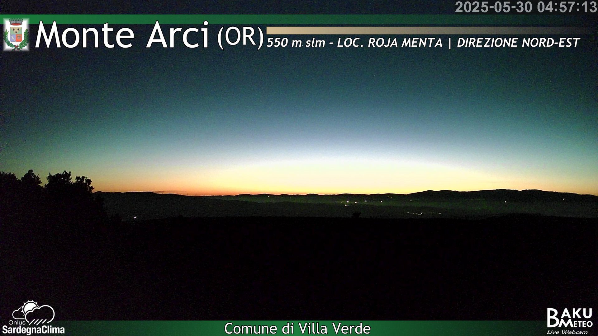 time-lapse frame, Roja Menta Nord webcam